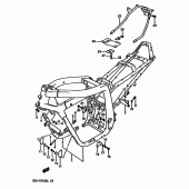 Схема узла: Рама для Suzuki GSX-R1100