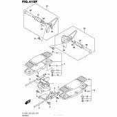 Схема узла: Подножки (Vl1500Tl7 E28) для Suzuki VL1500 Boulevard C90T B.O.S.S