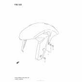 Схема узла: Переднее крыло (Gsx-R1000L3 E03) для Suzuki GSX-R1000