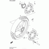 Схема вузла: Переднє колесо Suzuki DL650 V-Strom