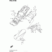 Схема вузла: Rear Fender (Gsx-R750L5 E33) для Suzuki GSX-R750