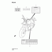 Схема вузла: Інформаційні наклейки для Suzuki VZ800 Intruder M800/Boulevard M50