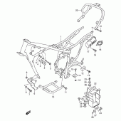 Схема узла: Рама для Suzuki DR125