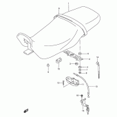 Схема вузла: Сидіння для Suzuki GSX250 Across
