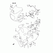 Схема вузла: Кріплення обтічників (Model r/s) для Suzuki GSX-R750