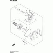 Схема вузла: Водяний насос Suzuki GSX-R1000