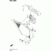 Схема вузла: Радіатор (Gsx-R750L5 E33) для Suzuki GSX-R750