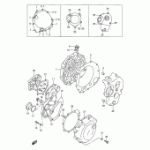 Схема вузла: Кришки картера (Model w/x) для Suzuki GSX-R750