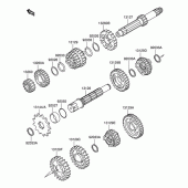 Схема узла: Трансмиссия для Suzuki RM100