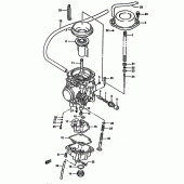 Схема вузла: Карбюратор для Suzuki DR650 DR650R