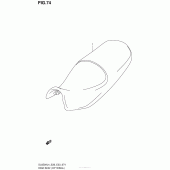 Схема вузла: Високе сидіння (Опція) для Suzuki DL650 V-Strom