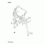 Схема узла: Кронштейн переднего обтекателя (An650al1 e24) для Suzuki AN650 Burgman (EU analogue of SkyWave)
