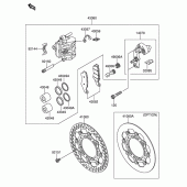 Схема вузла: Переднє гальмо для Suzuki RM-Z250
