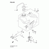 Схема узла: Топливный бак (Model k7) для Suzuki DR-Z400 DR-Z400E