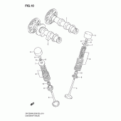 Схема узла: Распредвал & Клапан для Suzuki DR-Z250