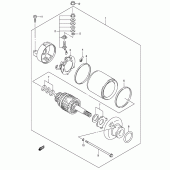Схема узла: Стартер электрический для Suzuki DR-Z250