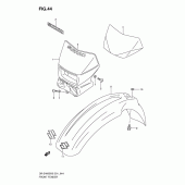 Схема узла: Переднее крыло (E24) для Suzuki DR-Z400 DR-Z400E