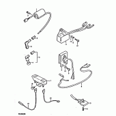 Схема вузла: Електроустаткування для Suzuki TS250