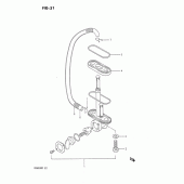 Схема вузла: Паливний кран Suzuki DR650 DR650R