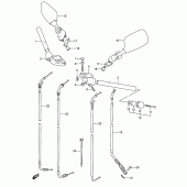 Схема вузла: Кермо & Тросики (Model r/s/t/v) для Suzuki RF600