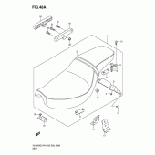 Схема вузла: Сидіння (Model k5/k6/k7/k8) для Suzuki VS1400 Boulevard S83