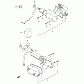 Схема узла: Поворотники для Suzuki TS125