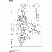 Схема узла: Carburetor (Dr-Z400Sml3 E33) для Suzuki DR-Z400 DR-Z400SM