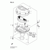 Схема узла: Воздушный фильтр для Suzuki GSX-R600