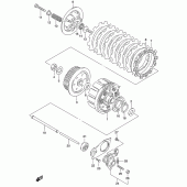 Схема вузла: Зчеплення для Suzuki GS500