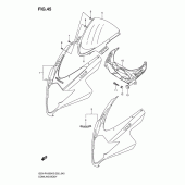 Схема вузла: Передній обтічник (Model k5) для Suzuki GSX-R1000