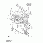 Схема узла: Карбюратор (Gs500hk1/hk2/huk1/huk2) для Suzuki GS500