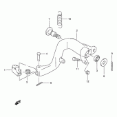 Схема вузла: Заднє гальмо для Suzuki RMX250