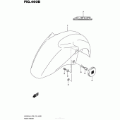 Схема узла: Переднее крыло (Uh200Al6 P33) для Suzuki UH200 Burgman