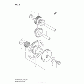Схема вузла: Привід стартера для Suzuki AN650 Burgman (EU analogue of SkyWave)