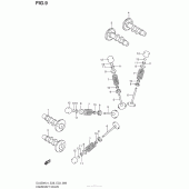 Схема узла: Распредвал & Клапан для Suzuki DL650 V-Strom