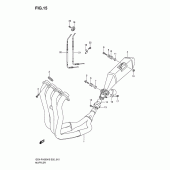 Схема вузла: Вихлопна система для Suzuki GSX-R1000