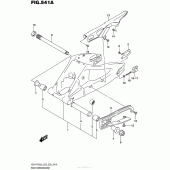 Схема вузла: Задній важіль (Маятник) для Suzuki GSX-R750