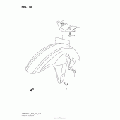 Схема узла: Переднее крыло (Vzr1800Zl4 E28) для Suzuki VZR1800 Boulevard M109R