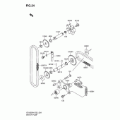 Схема узла: Водяной насос для Suzuki VZ1600 Marauder M1600