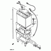 Схема вузла: Акумулятор для Suzuki DR800