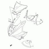 Схема узла: Передний обтекатель (Gs500fk4/fuk4) для Suzuki GS500