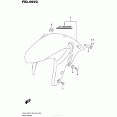 Схема вузла: Переднє крило (Gsx-S1000Al7 E28) для Suzuki GSX-S1000