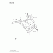 Схема вузла: Задній бризковик Suzuki VZR1800 Intruder M1800R/ Boulevard M109R