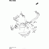 Схема вузла: Вихлопна система для Suzuki AN650 Burgman (EU analogue of SkyWave)
