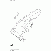 Схема вузла: Заднє крило для Suzuki RM-Z450