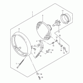 Схема узла: Фара для Suzuki GZ250 Marauder