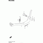 Схема узла: Лапка тормоза для Suzuki DR-Z125 DR-Z125