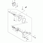 Схема вузла: Водяний насос (Model x/y) для Suzuki SV650