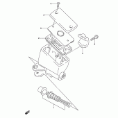 Схема вузла: Передній гальмівний циліндр Suzuki RF600