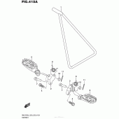 Схема узла: Подножки для Suzuki RM-Z450